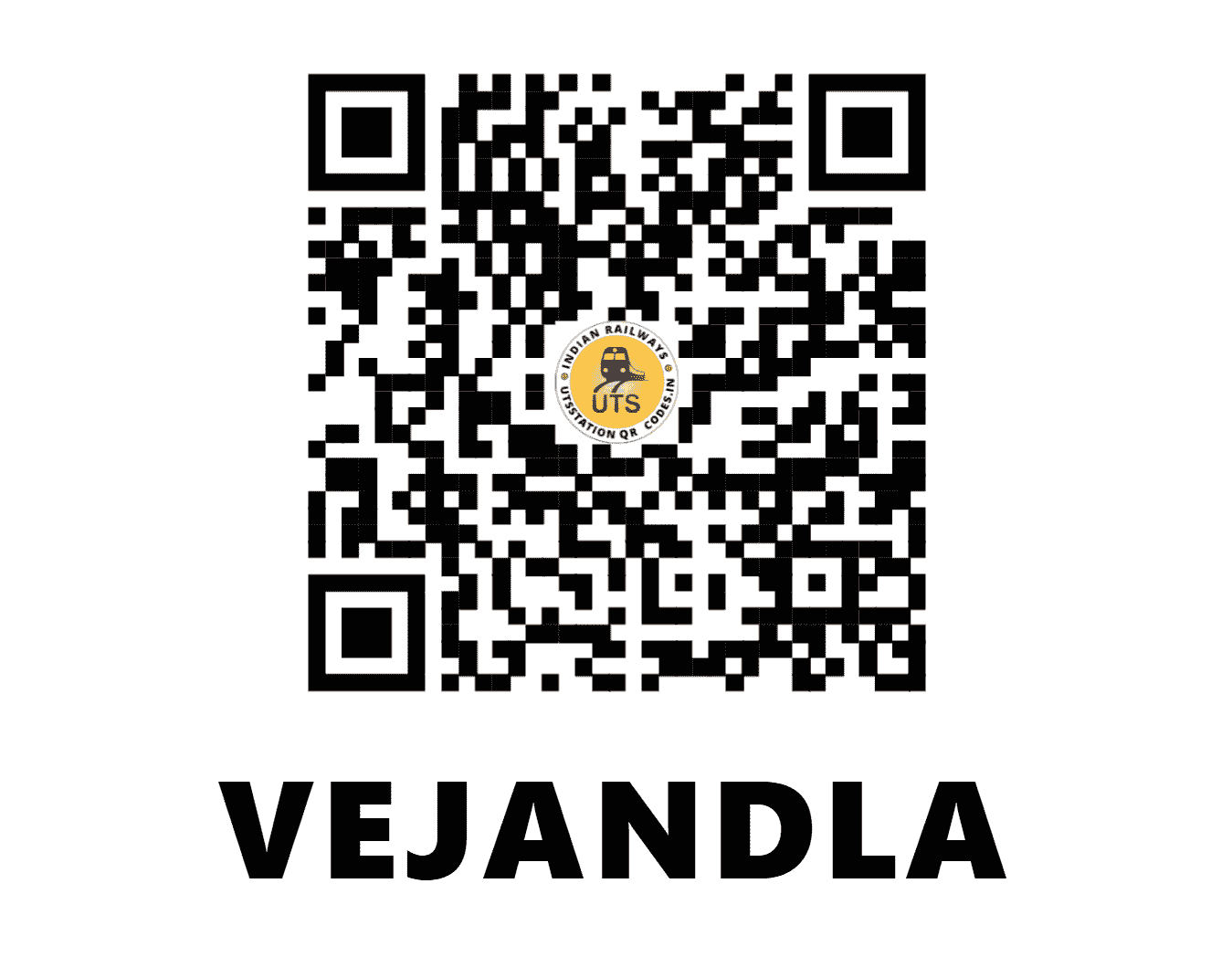 UTS QR Code for VEJANDLA - VJA - SC (ANDHRA PRADESH)